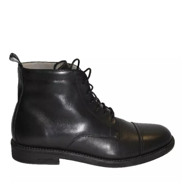 New! ALLSAINTS Harland Cap Toe Boot (Men) Black 40 EU 7 US DD427 - Picture 1 of 6